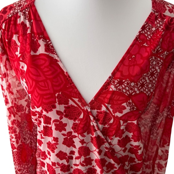 I.N.C International Concepts 3X Top Plus blouse Long Sleeve Fall boho shirt Bell - Picture 15 of 17